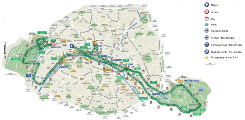 Nouveau parcours du marathon de Paris 2023 : Analyse détaillée