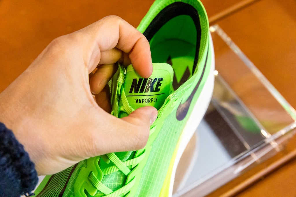 Nike vaporfly vue de haut