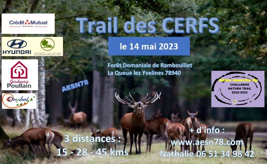 Affiche trail des cerfs
