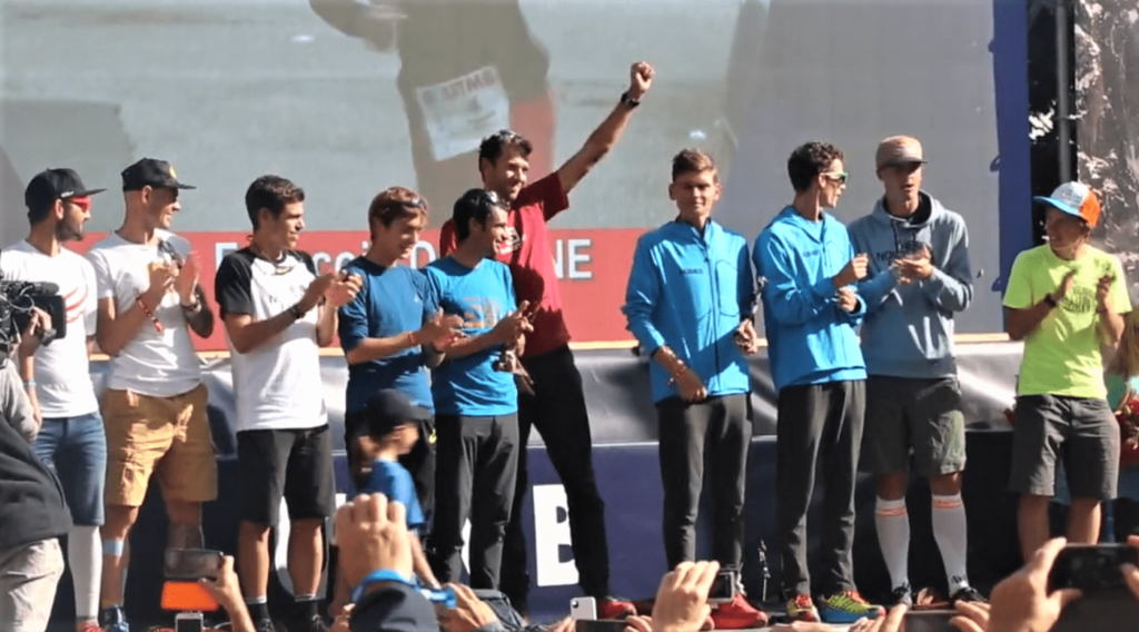 François d'Haene podium UTMB