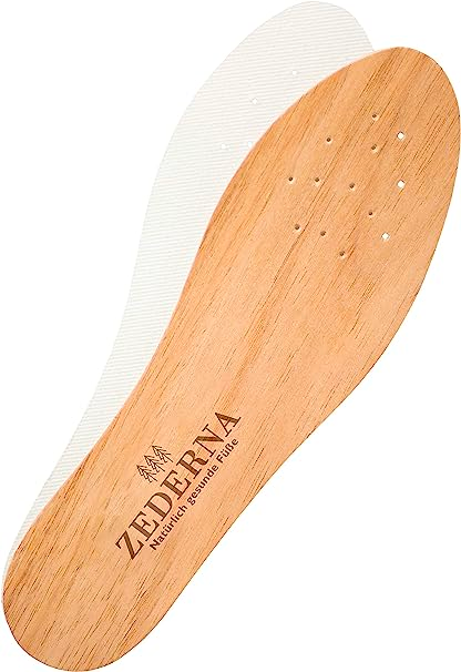 Meilleures semelles naturelles - Semelles en bois de c&egrave;dre Zederna