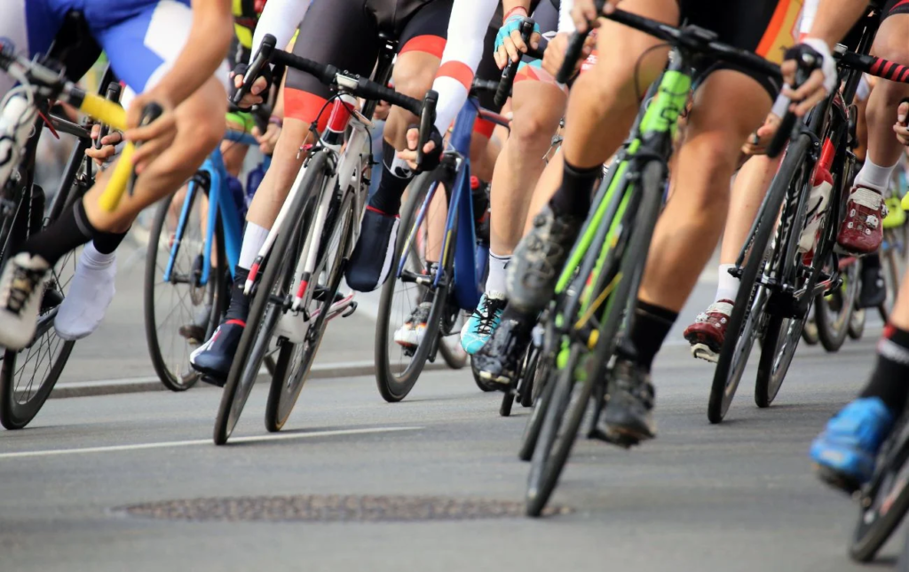 Cyclistes pendant un ironamn