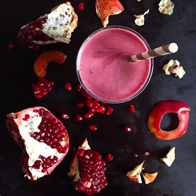 Jus de pomme et de grenade