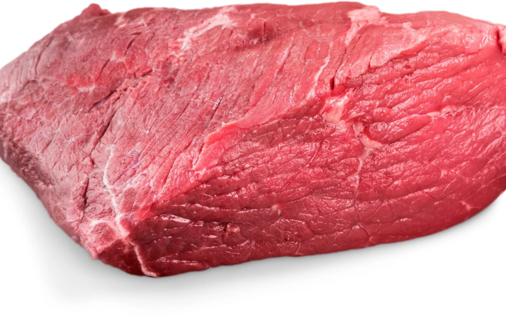 Pièce de boeuf crue