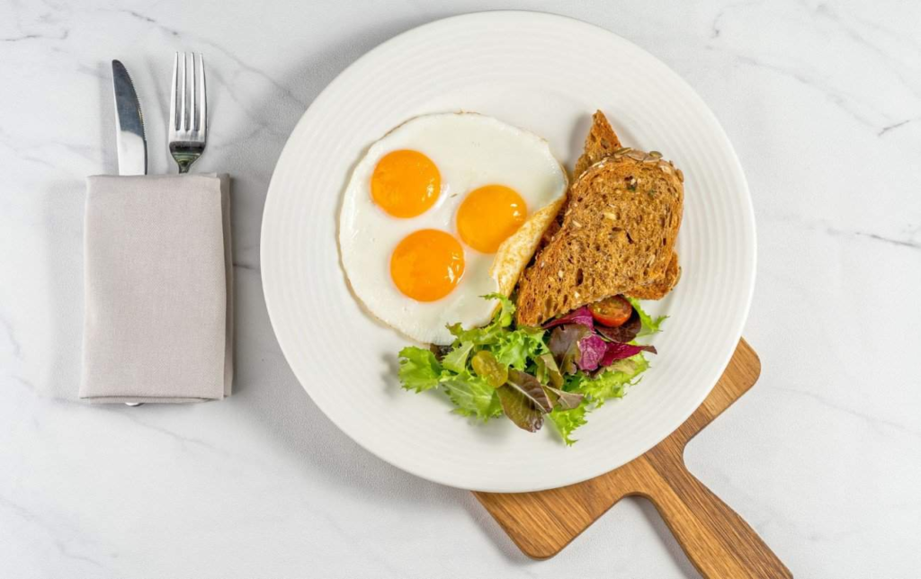 Frittata dans une assiette