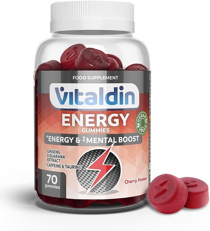 Gommes énergétiques VITALDIN SPORT Goût Cerise – Vegan