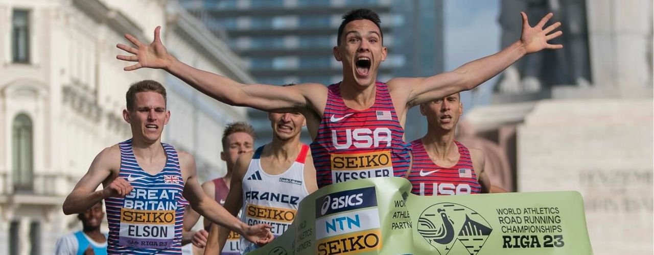 Hobbs Kessler bat le record du monde du mile sur route aux Mondiaux à Riga