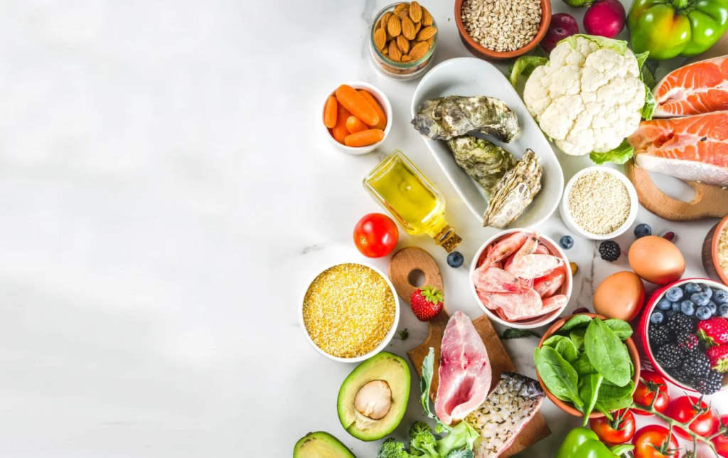 Aliments healthy fruits et légumes