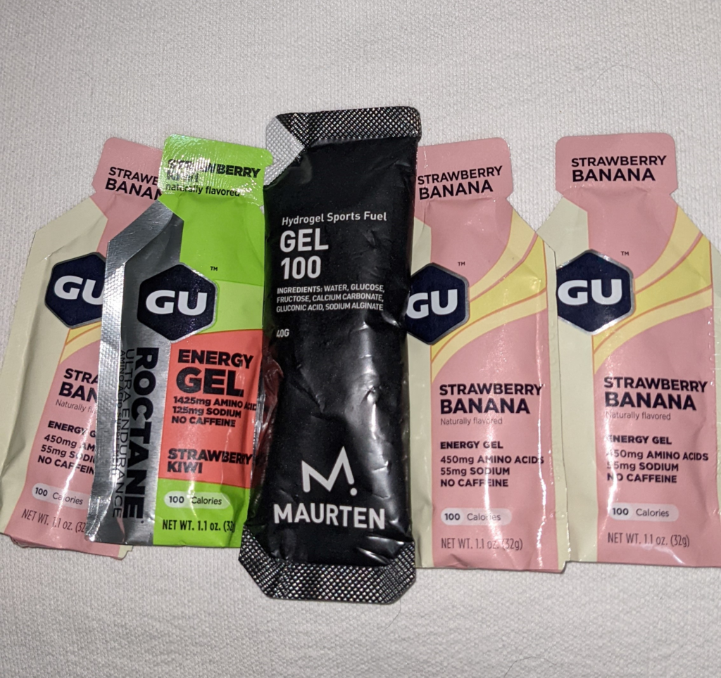 Gels GU et Maurten
