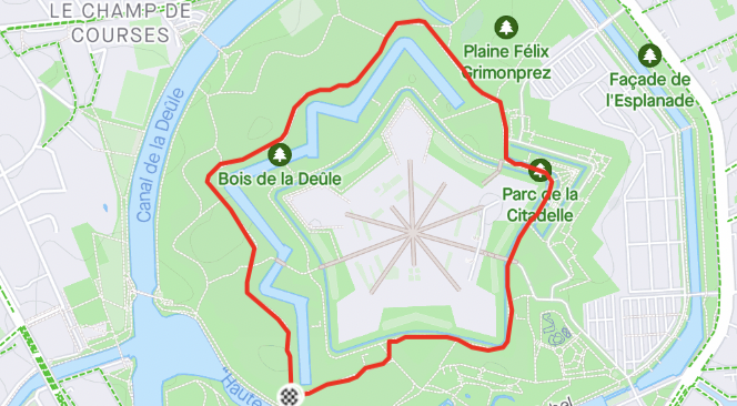 Segment Strava tour citadelle extétieur