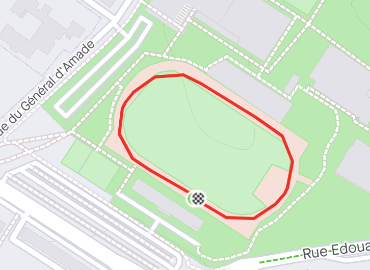 Segment Strava tour de piste 400 mètres