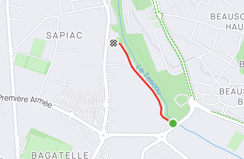 Segment Strava Berges du Tescou