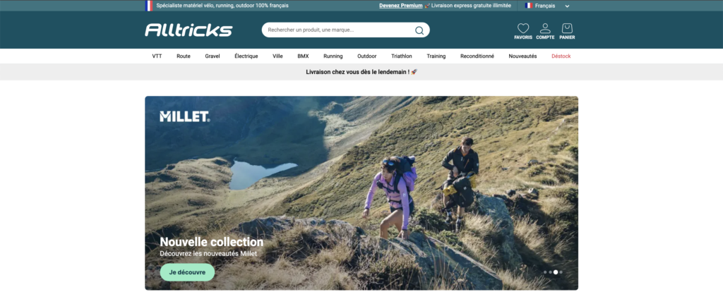 Page d'accueil Alltricks