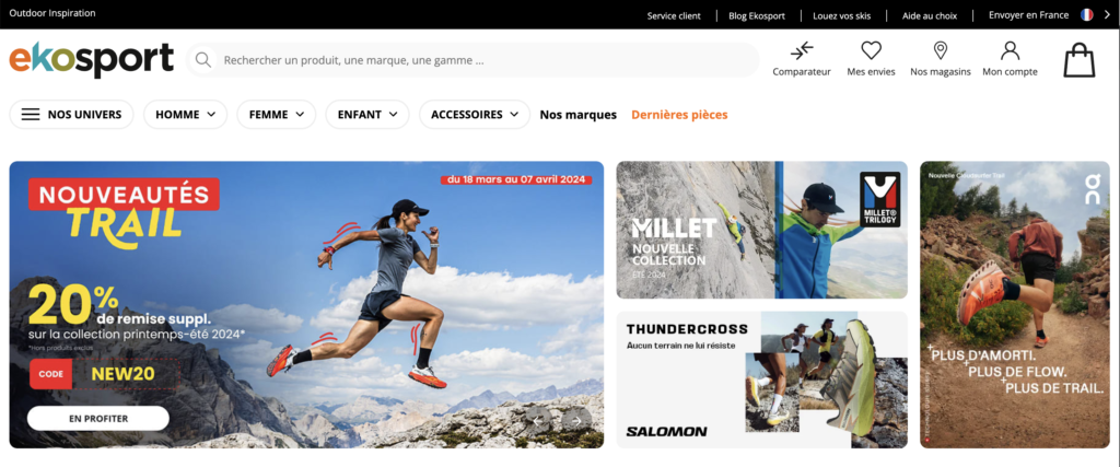 Page d'accueil Ekosport