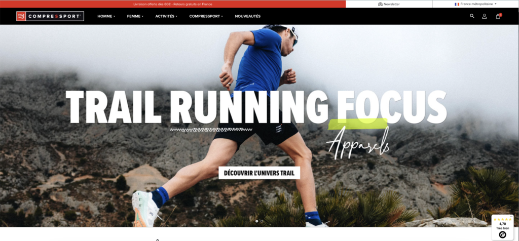 Page d'accueil Compressport