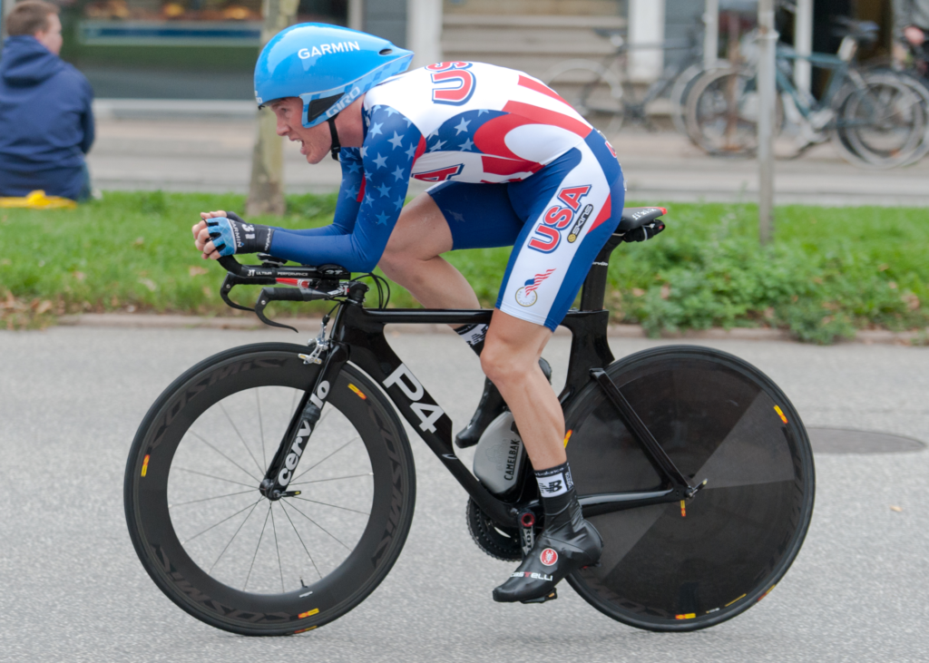 Le cycliste Andrew Talansky pendant le UCI Road World Championships en 2011