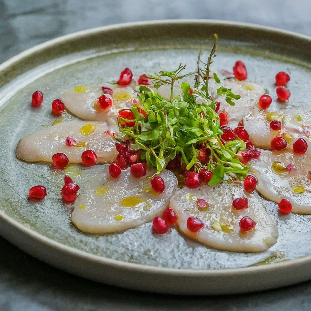 Carpaccio de Saint-Jacques et Grenade