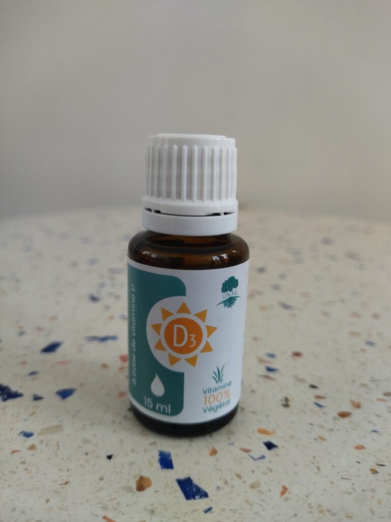 Flacon vitamine D3 végétale UNAE