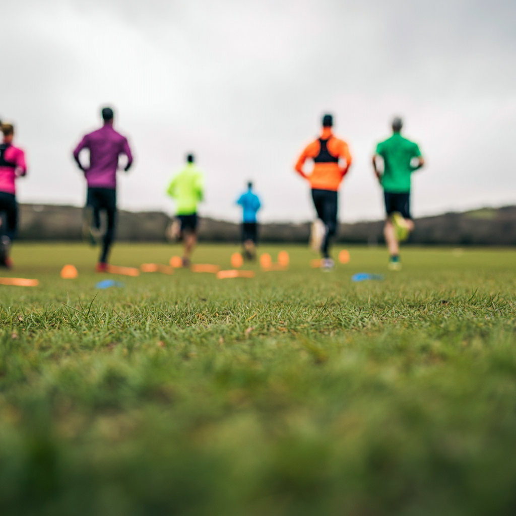 Groupe de personnes en train de courir