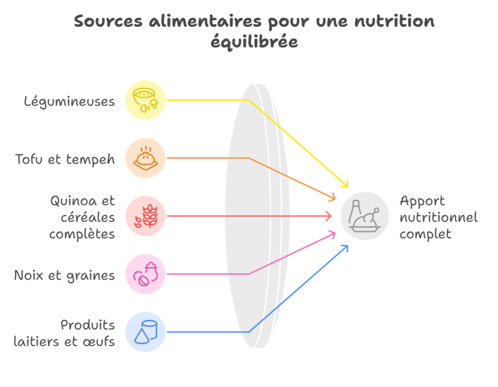 graphique besoins prot&eacute;iques du coureur v&eacute;g&eacute;tarien