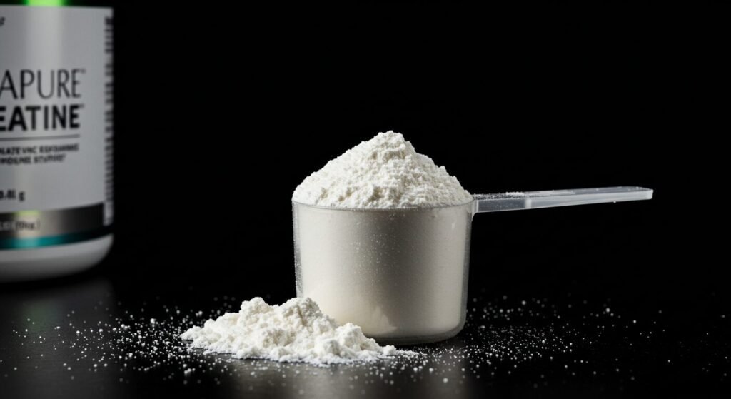 Cr&eacute;atine Creapure&reg; de Nutrimuscle dans un doseur